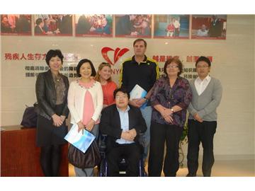 美国南加州大学调研团至残友调研学习